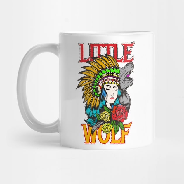 Little Wolf / Native American Girl by black8elise